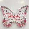 Novo produto transfronteiriço: Chaveiro de Flor de Acrílico com Borla e Borboleta, um Presente Decorativo Único para Mãe e Avó