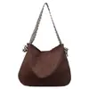 Bolsa Tote Retrô para o Trabalho Feminina 2025 Outono Nova Tendência Grande Capacidade Mais Fácil de Combinar Estilo Ocidental Casual Bolsa de Ombro ou Axila