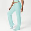 Calças de Yoga de Cintura Alta com Controle de Barriga e Design Ligeiramente Flare, Adequadas para Corrida, Calças Flare Versáteis Casuais Slim Fit de Perna Larga