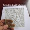 Clipe de pintura de paisagem direto da fábrica, vidro laminado com listras de vidro, todos os tipos de vidro laminado de seda, grande quantidade com desconto