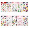 Adesivos de cristal epóxi infantis transfronteiriços decoração de diário de conta manual fofo desenho animado adesivos DIY transparentes adesivos de dispensação de douramento