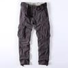 Mono de algodón retro americano para hombre, mono informal de camuflaje, pantalones holgados rectos con múltiples bolsillos, de talla grande, al por mayor