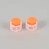 Hebilla de Presión de Plástico Colorida Personalizada, Hebilla Redonda Nariz de Cerdo para Cordón de Sudadera con Capucha, Hebilla Redonda de Doble Agujero para Cordones de Zapatos sin Lazo