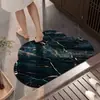 Alfombrilla de Piso para Baño con Patrón de Mármol, Forma Especial de Nube, Terciopelo de Cristal, Lavable, Antideslizante, Secado Rápido, Felpudo