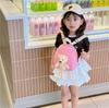 Mochila Infantil de Oso Lindo Mochila Mini Pequeña de Lona Ligera para Bebé Mochila Escolar de Muñeco de Dibujos Animados
