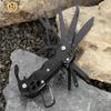 Cuchillo multifuncional para exteriores Cuchillo del ejército suizo portátil para supervivencia al aire libre Cuchillo plegable abridor de botellas herramienta combinada edc