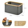 Cesta de almacenamiento para el hogar transfronteriza cesta de almacenamiento para papelería de dormitorio de estudiante ropa sucia cesta de almacenamiento plegable de bambú y tela estilo japonés cesta para ropa sucia
