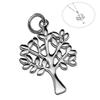 Colgante de árbol de la vida de los deseos sencillo europeo y americano transfronterizo de Yabong, accesorios de joyería DIY para mujer, colgante de plata 925