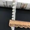 Nova Renda de Pérola de Lado Único DIY Rede Fita de Pérola Acessórios de Decoração para Sapatos Hanfu Atacado 4mm 6mm