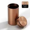 Bote de té de aleación de aluminio, recipiente portátil para viaje, hermético, tamaño pequeño, caja creativa para empaque de té, bote pequeño para té