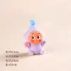 Fofo Artesanato de Resina de Caixa Surpresa Carro de Brinquedo da Moda Decoração de Escritório Pingente de Chaveiro Estrela de Pelúcia Segurando Flor
