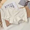 Bragas de Algodón Coloridas Encaje de Puro Deseo Empalmado para Mujer, Algodón Puro Entrepierna Extendida Sin Costuras de Cintura Media que Moldean la Cadera para Mujer