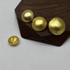 Botões Metálicos de Cogumelo Fosco Botões Retrô para Roupas de Exterior Botões Decorativos Simples para Roupas de Lã Tricotadas