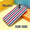 Producto popular de comercio exterior: Funda de teléfono de bloques de color con rayas verticales y lunares para iPhone 16, funda tipo película a rayas estilo americano minimalista para Apple 17