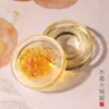 Pedra de Tinta para Caligrafia Hot Pot de Cristal com Tampa, Pedra de Tinta Hot Pot que Não Seca, Quatro Tesouros do Estudo, Ornamento Transparente Hidratante