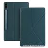 Nuevo Modelo Adecuado para Samsung Tab S9+ Ranura Magnética Externa para Lápiz Cubierta de Tableta K-Fold Multiángulo S9U Funda de Cuero Fabricante Venta al por Mayor