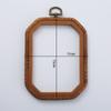 Estilo Retro Decorativo Imitação de Madeira Bordado Stretch Redondo 8cm Bordado Stretch DIY Bordado Ponto Cruz Artesanal Auxiliar Venda Direta de Fábrica