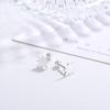 Brincos de parafuso de estrela 999 prata pura personalizáveis versáteis femininos moda estrela de cinco pontas versátil atacado direto