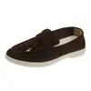 2026 Clássico Novo Moda de Nicho Casual Sapatos Slip-On Planos, Confortáveis e Versáteis com Solado Macio e Cabedal Branco Macio
