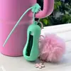 Llavero de Funda Protectora de Silicona para Labial Transfronterizo Funda de Silicona para Labial de Grado Alimenticio Creativa Funda Protectora de Silicona Anti-Rayones para Labial