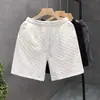 Pantalones cortos blancos con estampado de diamantes de Design Sense, pantalones de marca de moda para hombre, pantalones elegantes para el verano, ropa exterior para el hogar, pantalones cortos.