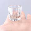 Herramientas para decoración de uñas, vaso de cristal, vaso octagonal de cristal transparente tallado, vaso para líquido, bolígrafo, botella de agua para lavar pintura