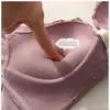 Conjunto de sutiã sem aro com renda transfronteiriça para realçar o busto pequeno, suporte lateral e modelagem anti-queda para mulheres
