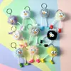 Chaveiro Briquete de Pelúcia Faux Fur da Moda, Brinquedo de Pelúcia Fofo e Excêntrico, Chaveiro Pingente de Bolsa Amuleto da Sorte