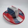 Vendas Diretas de Fábrica de Novos Produtos: Patches Bordados de Chapéu Bandeira Americana, Chapéu Cowboy Eva Composto de Lantejoulas, Chapéu Cowboy Dia da Independência Americana