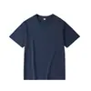 Camiseta Cuello Redondo T8353 Estilo Nuevo Boutique Hombro Caído Manga Corta Camiseta Algodón Multicolor Holgada Manga Media Convertible Ropa Casual