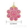 Acessórios de joias com microincrustação de cobre de fábrica original série amor Libélula flor rosto sorridente acessórios acessórios de óleo gota de dopamina