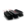Tapones y Tapas Finales para Sellado de Tubos Huecos de Acero Inoxidable, Tapones Planos, Tapones para Patas, Material PE, Tapones de Plástico Resistentes al Desgaste, Sellos para Tubos Cuadrados