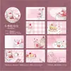 Fita Yanji - Série Hora da Menina INS Fresco Aquarela Desenho à Mão Diário DIY Decorativo Reutilizável Adesivos 4 Designs