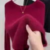 Suéter de Punto Grueso Brillante Casual Versátil Simple Nuevo Otoño/Invierno 2026 Pulóver de Gama Alta de Nicho para Mujer