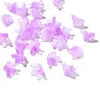 Cuentas de Flor Trompeta Estrella de Cinco Puntas de Vidrio Degradado, Cuentas de Flor de Cinco Pétalos con Agujero Central, Abalorios Sueltos para Horquillas, Pendientes, Pulseras Estilo Antiguo DIY