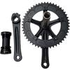 Bielas integradas para bicicleta de carretera, 165 mm, placa dentada hueca, 49 dientes, con BB144BCD