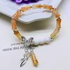 Suministro de fábrica nueva pulsera china retro de tinta bambú pulsera con borla de cuentas de mariposa pulsera de estudiante personalizada