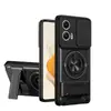 Nuevo Modelo Adecuado para Funda Protectora de Lente Moto G53, Funda de Teléfono con Ventana Deslizante Magnética G86, Funda Anticaídas con Anillo Giratorio G05