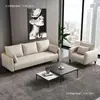 Sofá de oficina, diseño simple y moderno, adecuado para salas de estar, áreas de recepción y salas de descanso; disponible en configuraciones de dos y tres plazas; ideal para apartamentos pequeños; marco de madera