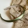 Verão verde água! Faixa de Cabelo de Cetim de Seda Han Feng Elegante Combinando Temperamento Faixa de Cabeça Fina Destaque Doce Edição Estreita Cartão de Cabelo