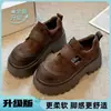 Zapatos Birkenstock para mujer de suela gruesa para aumentar la altura, nueva colección de otoño 2026, mocasines de estilo británico, zapatos planos de plataforma