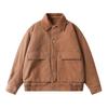 Ropa Vintage 2025 Invierno Nuevo Retro Japonés Ropa de Trabajo Corta Detroit Chaqueta de Algodón Holgada Abrigo Estilo Old Money