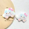 Accesorios de resina de gato abeja lindos de dibujos animados, clips para el pelo DIY de pegamento de crema, dijes para tazas de agua, dijes para zapatos, materiales de decoración de colgantes
