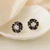 Aretes de Flor de Camelia para Mujer, Aretes de Perlas Estilo Francés, Aretes de Estilo Nuevo, Versátiles y Modernos, con un Diseño Único