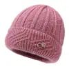 Novos Chapéus de Inverno para Mulheres de Meia-Idade e Idosas, Chapéu de Lã Quente com Pelúcia para Avós e Senhoras Idosas, Chapéu de Tricô Antifrio para Mãe
