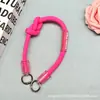 Cordón para Bolso Cuerda Corta Trenzada Desmontable Hebilla de Bolso DIY Colgante Asa de Bolso Correa de Hombro para Bolso de Gama Alta Cordón para Teléfono Móvil