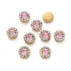 12mm Costurado à Mão Diamante Girassol Liga Strass Artesanal DIY Roupas Bolsa Pulseira Acessórios de Joia Material