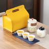 Encanto Antiguo Informal Juego de Té de Viaje Portátil Juego de Té Kung Fu Taza Rápida para Exteriores Regalo de Negocios Festivo Impresión Personalizada