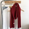 Bufanda de Mezcla de Lana para Otoño e Invierno para Mujer, Versátil Azul, Cálida, Larga, Braga para el Cuello, Elegante Casual, Decoración de Lana, Sencilla
