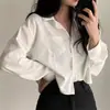 Camisa Casual Corta Chic Coreana Nueva Primavera/Verano 2026 Mujer